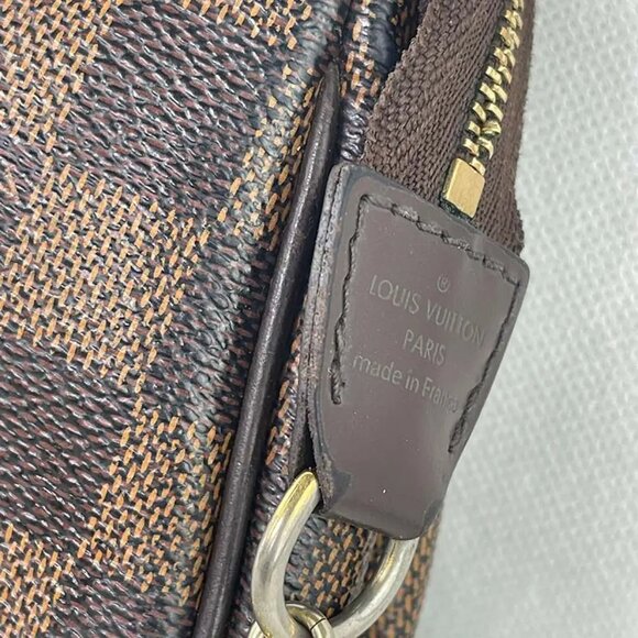 Authentic Louis Vuitton Eva Clutch Damier Ebene Canvas Shoulder Bag - Picture 5 of 9